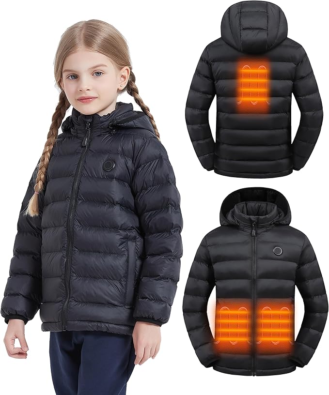 Meltail™ Kid's Heated Puffer Hoodie